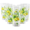 Reston Lloyd Reston Lloyd 75419 Fresh Lemons  Acrylic Drinkware  19oz Ice Tea Glass  Set of 6 75419